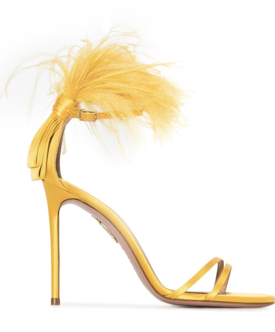 Sandalias amarillas de Aquazzura