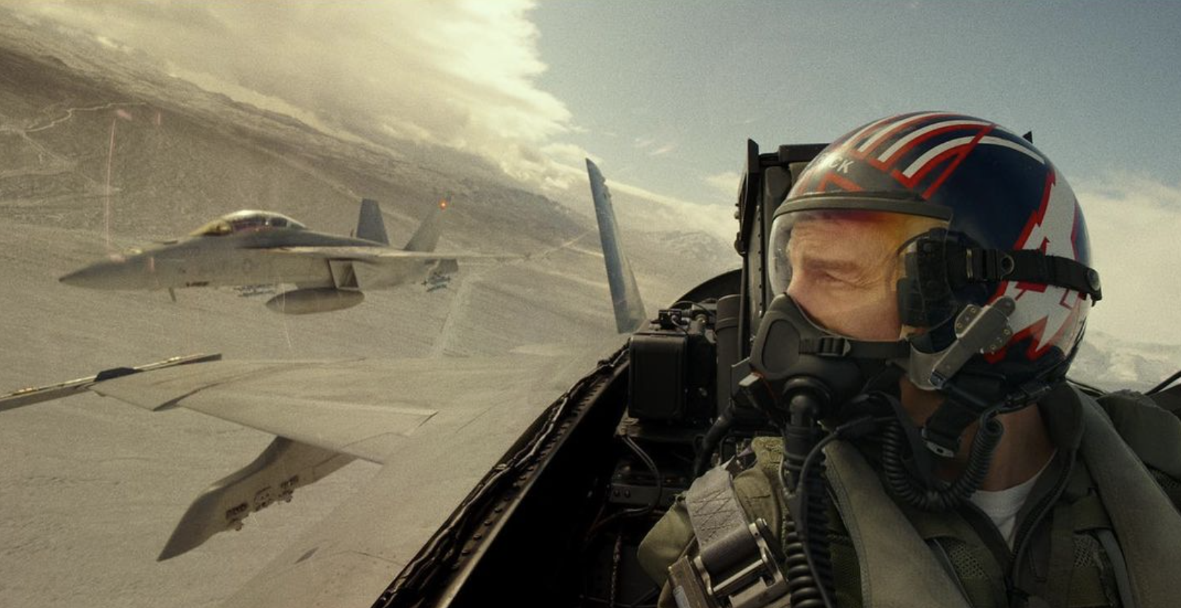 Tom Cruise en el rodaje de 'Top Gun'