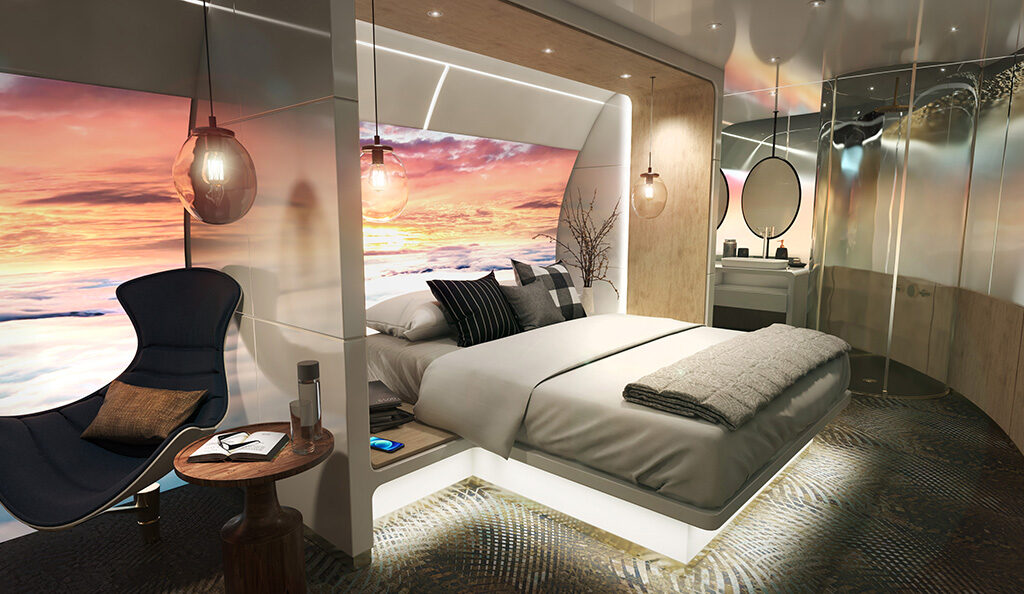 Interior jet privado Boeing&nbsp;Business Jet&nbsp;Max 8
