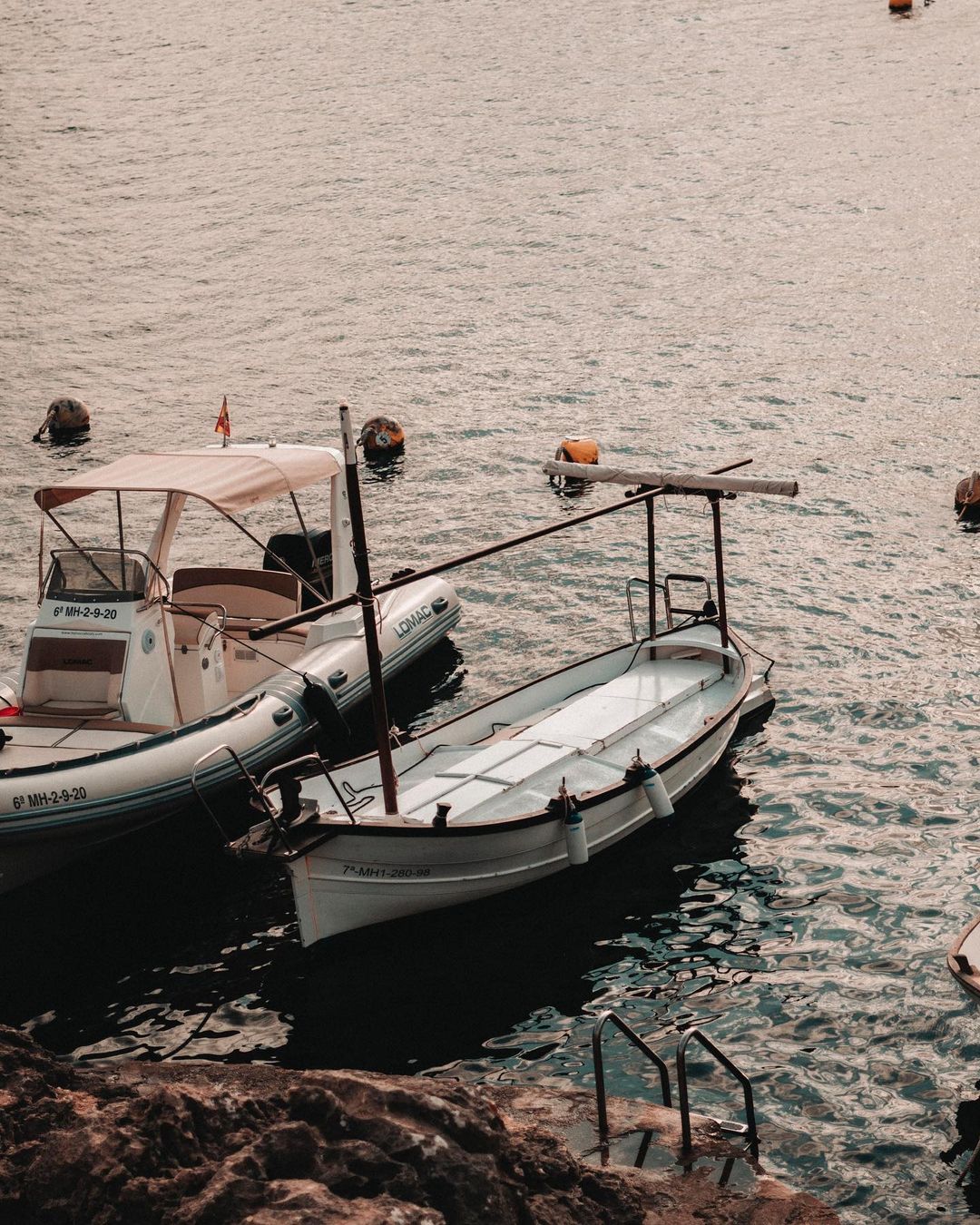 Barcos en el puerto de Mahón