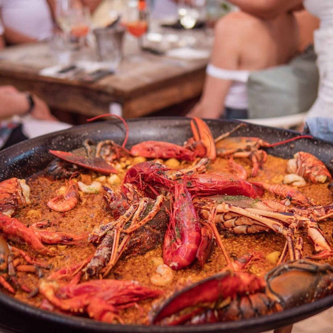 Paella en Beso Beach Formentera