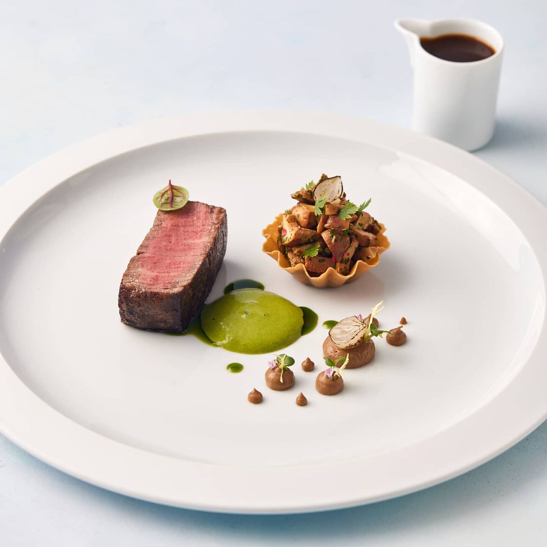 Uno de los platos de Almuntaha Dubai