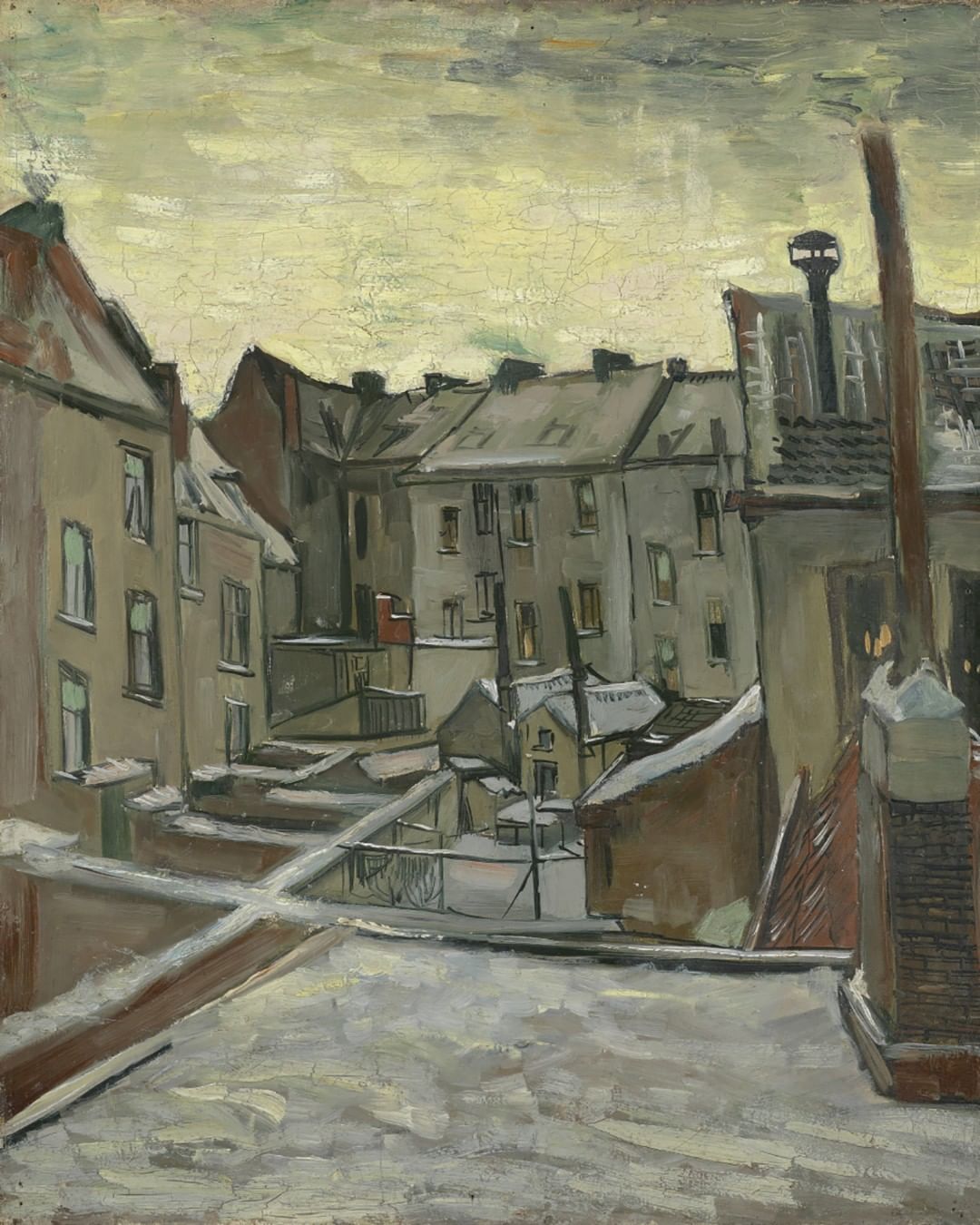 ‘Casas vistas desde atrás’ (1885-1886)