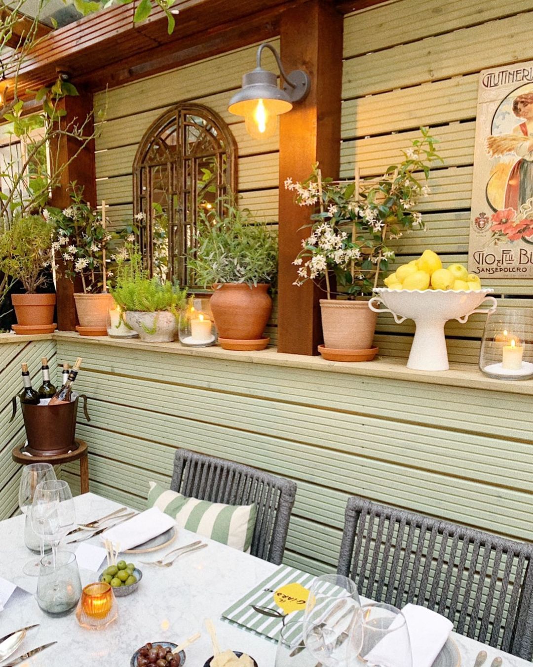 Un rincón de Il Giardino