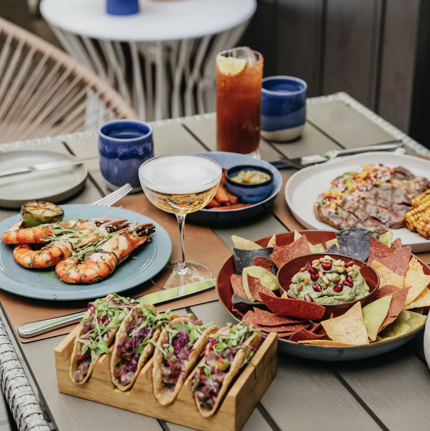 Algunos de los platos de La Veranda by Patrón