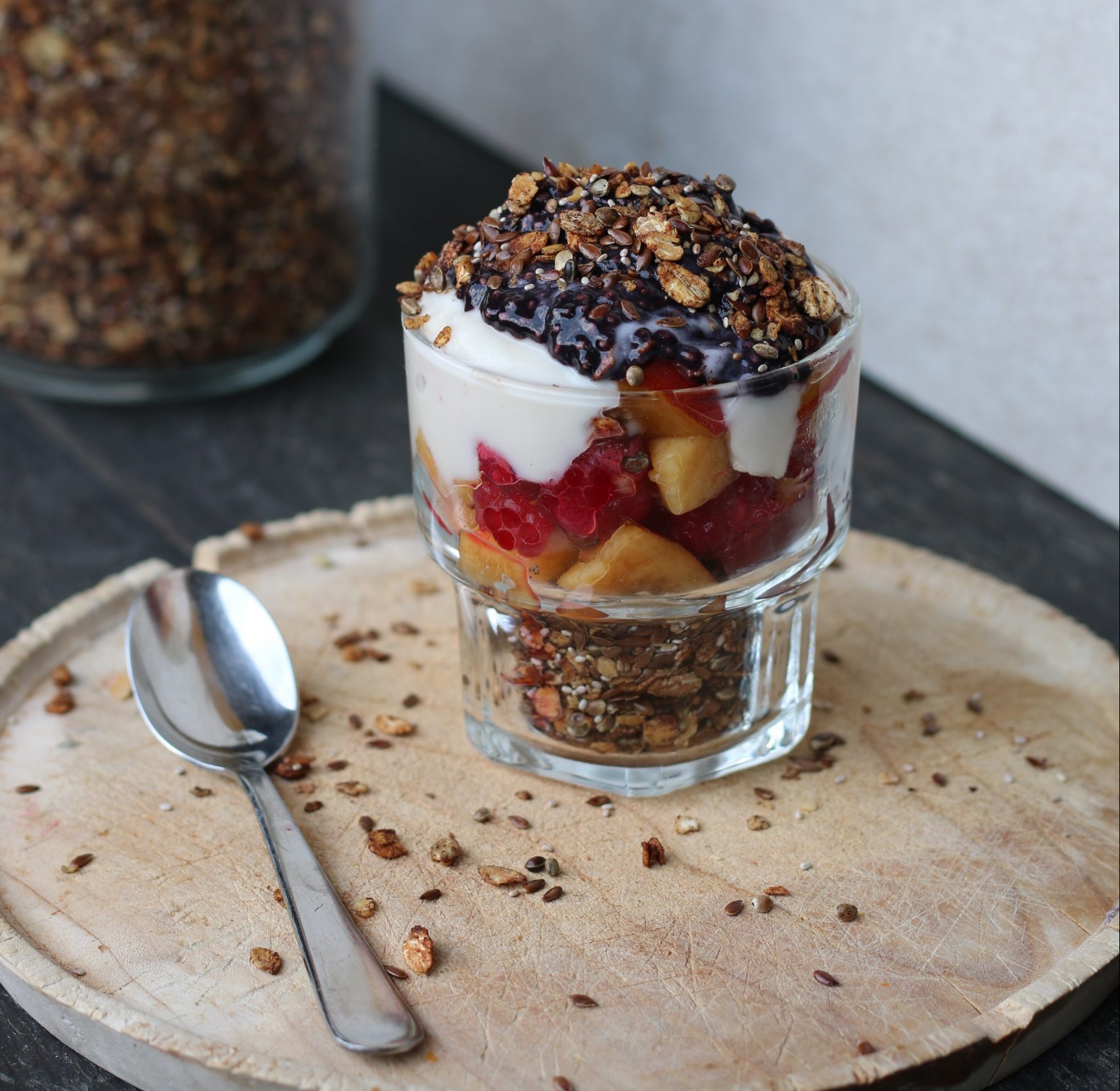 Granola con yogur