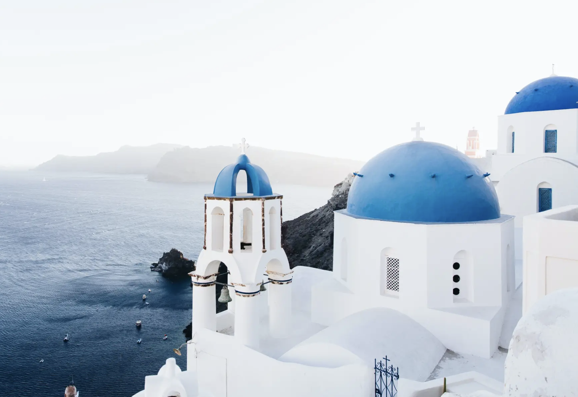 Una iglesia en Santorini