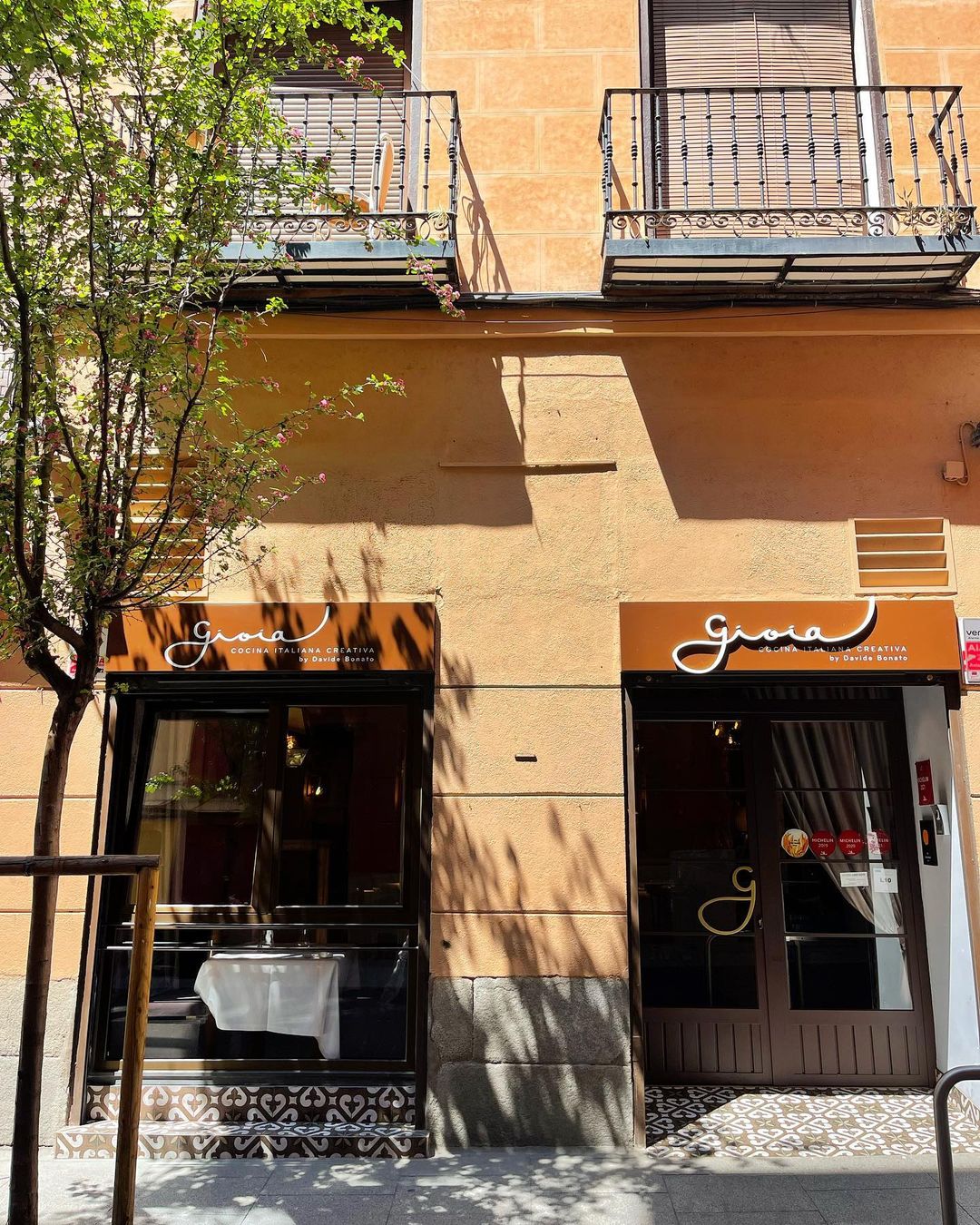La fachada del restaurante Gioia