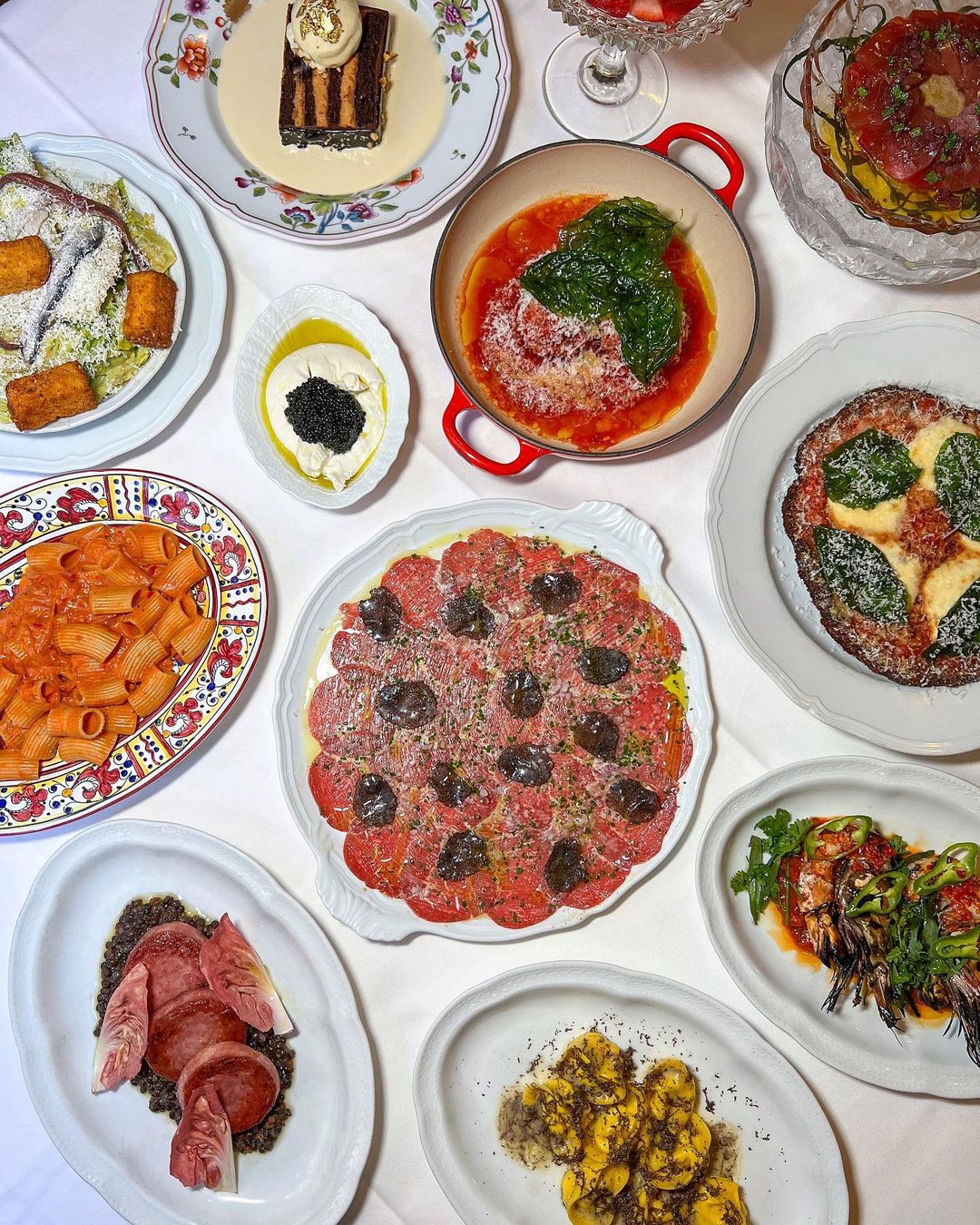 Algunos de los platos de Carbone