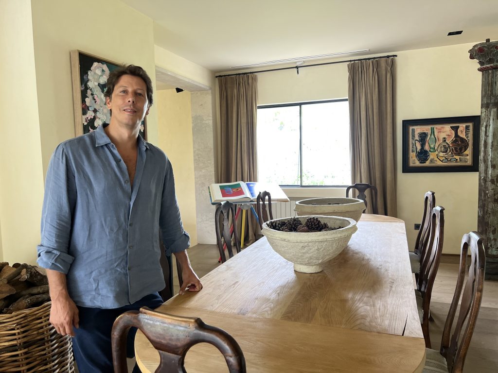 Tristán Domecq en su casa