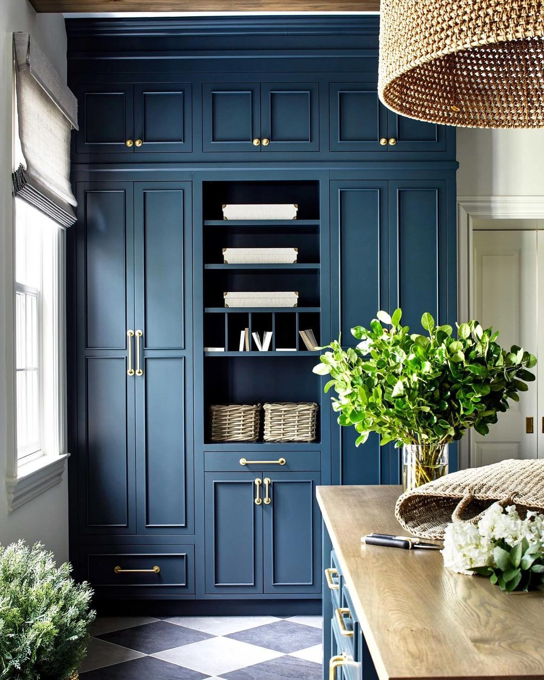 decoración azul