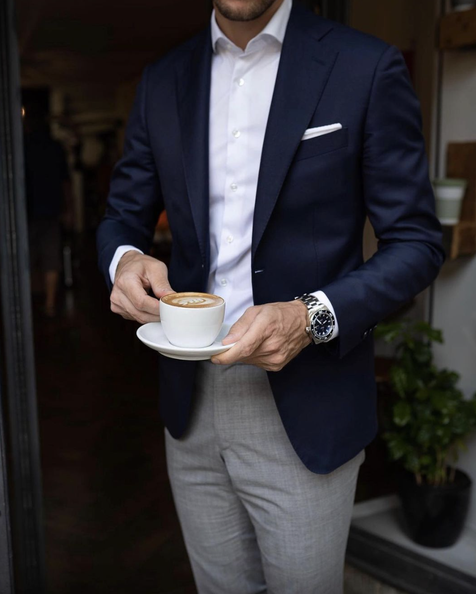 Americana y camisa