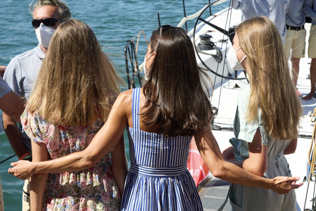 La Reina Letizia en Palma de Mallorca con sus hijas