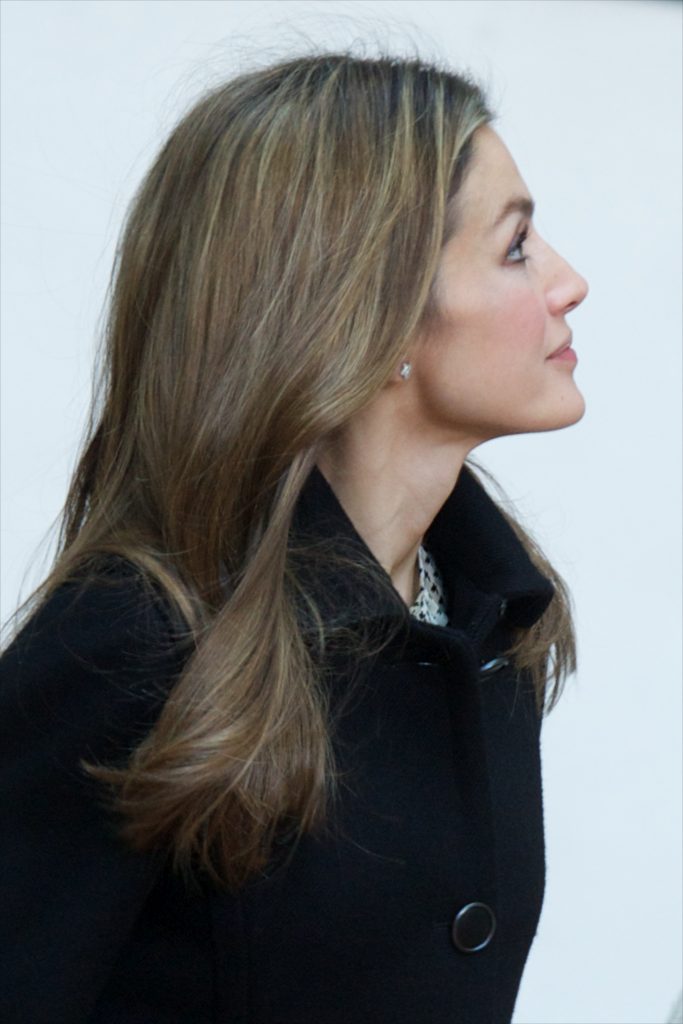 Letizia cuando llevaba mechas
