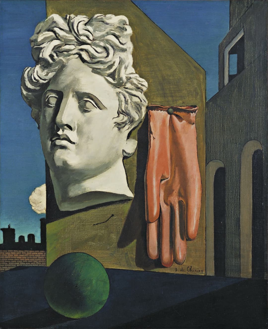 'The Song of Love' (1915) de Giorgio de Chirico