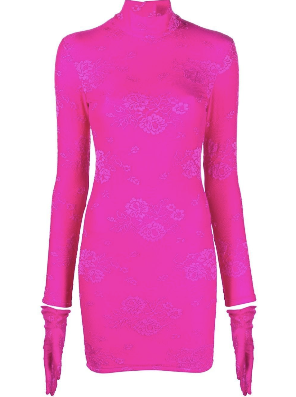 Vestido estampado floral de Balenciaga