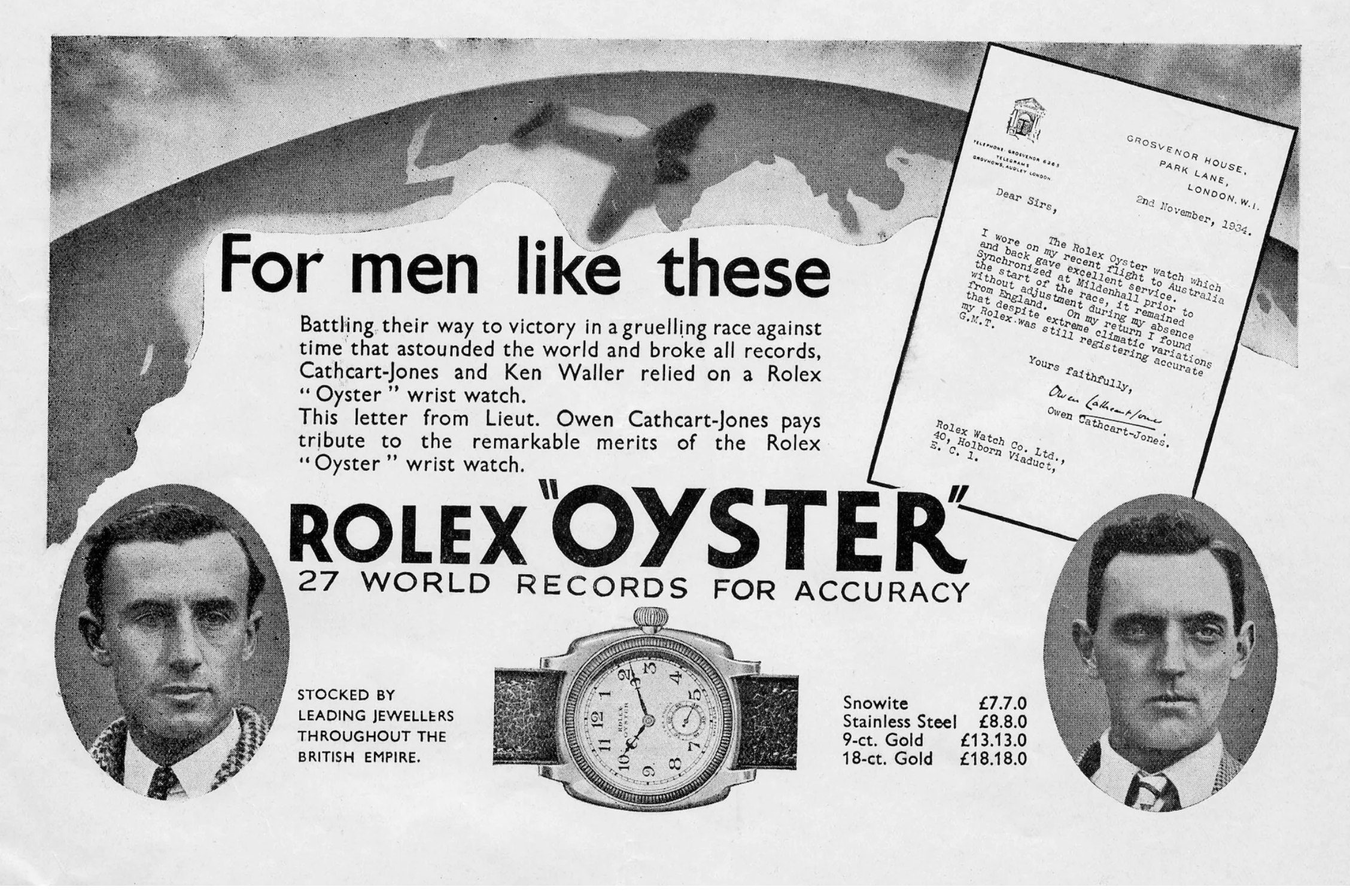 Rolex y la aviaci&oacute;n