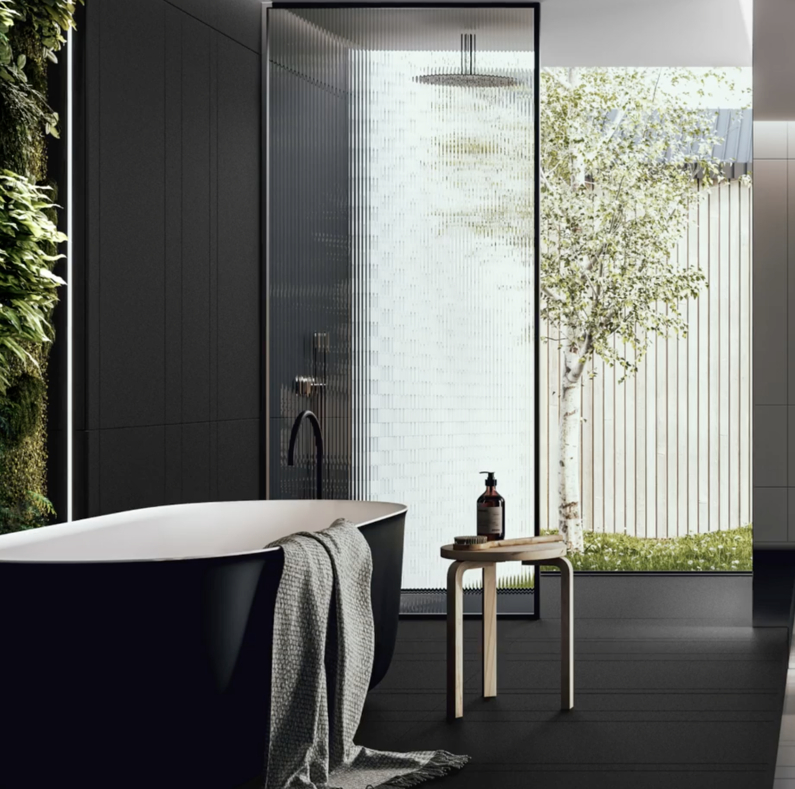 Ba&ntilde;o con piedra sinterizada