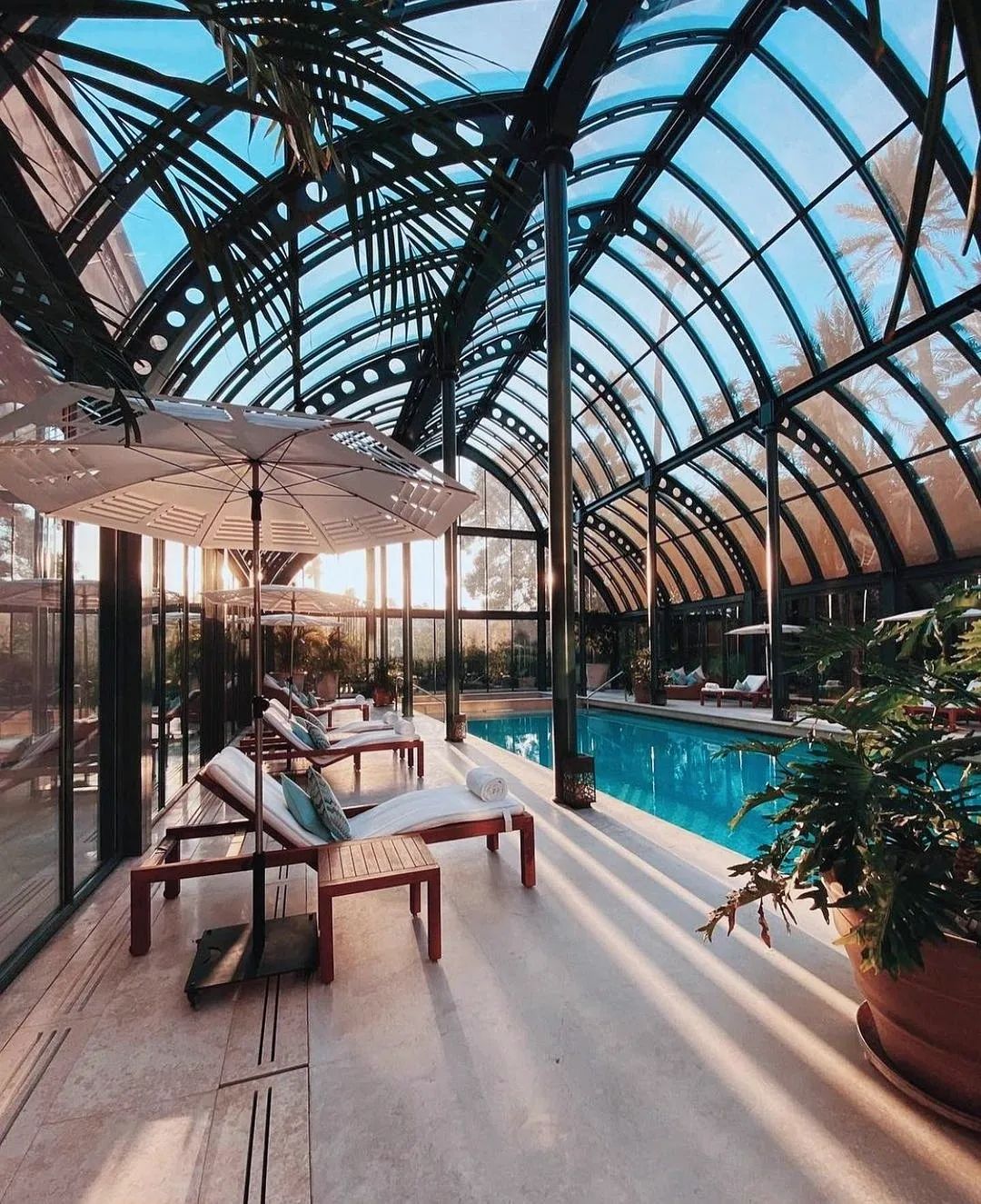 La piscina de Royal Mansour