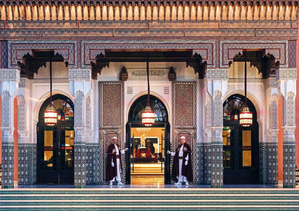 La entrada de La Mamounia