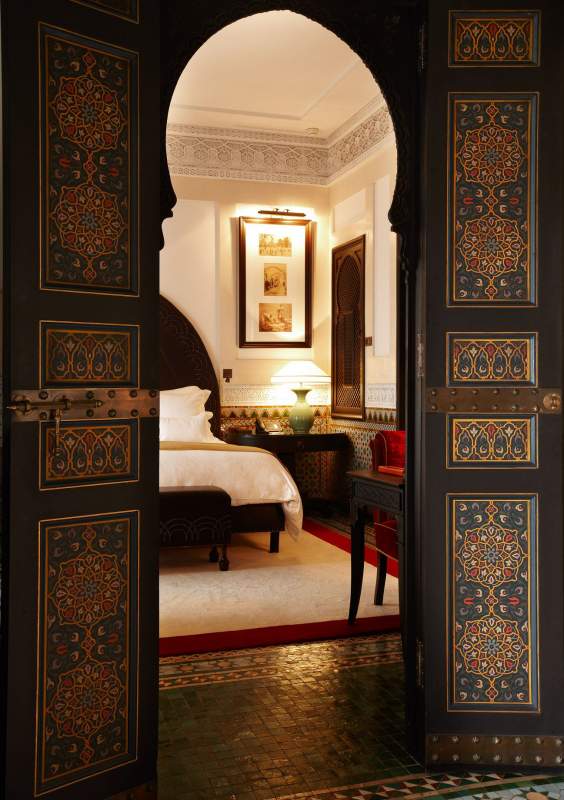 Una de las habitaciones de La Mamounia