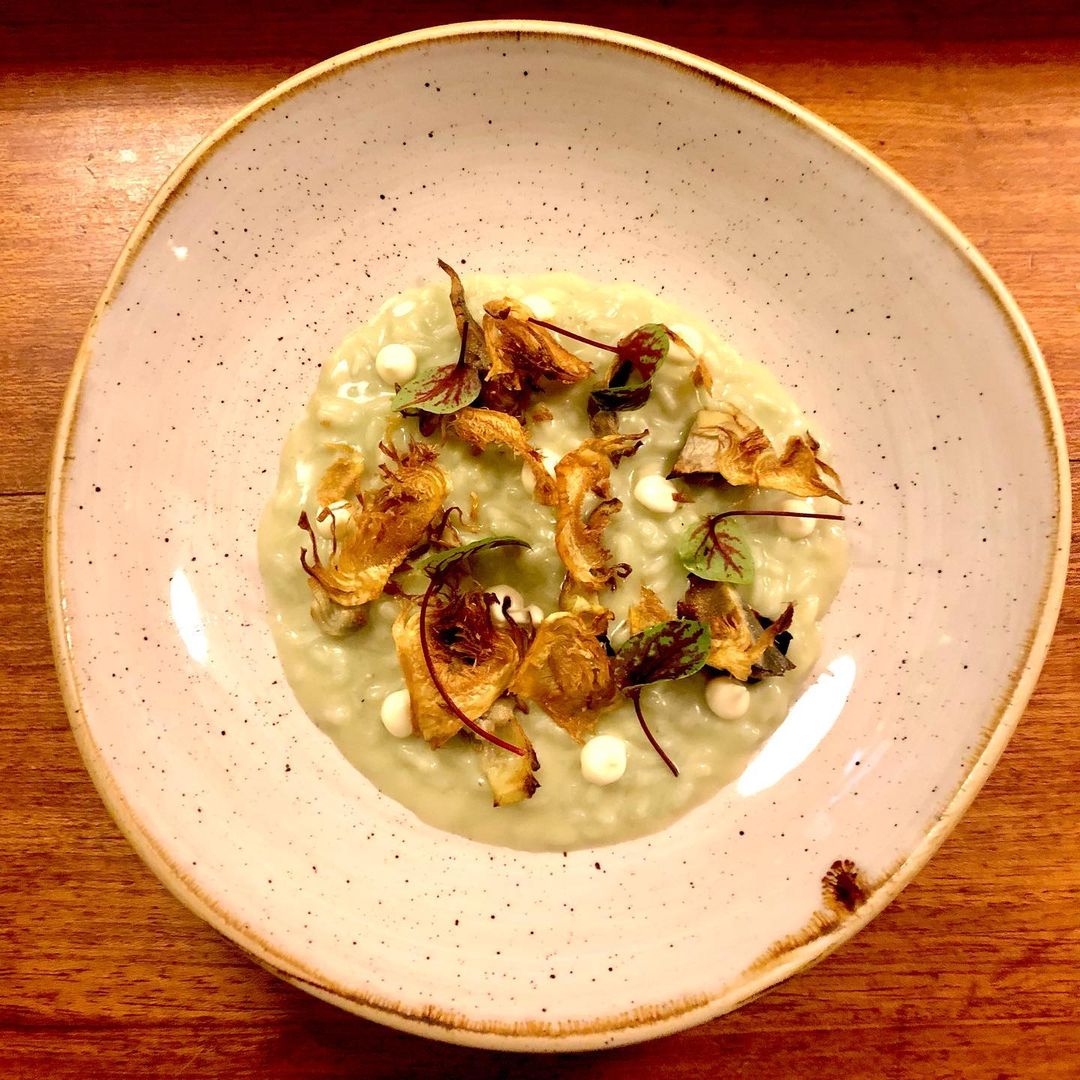 Risotto de alcachofas