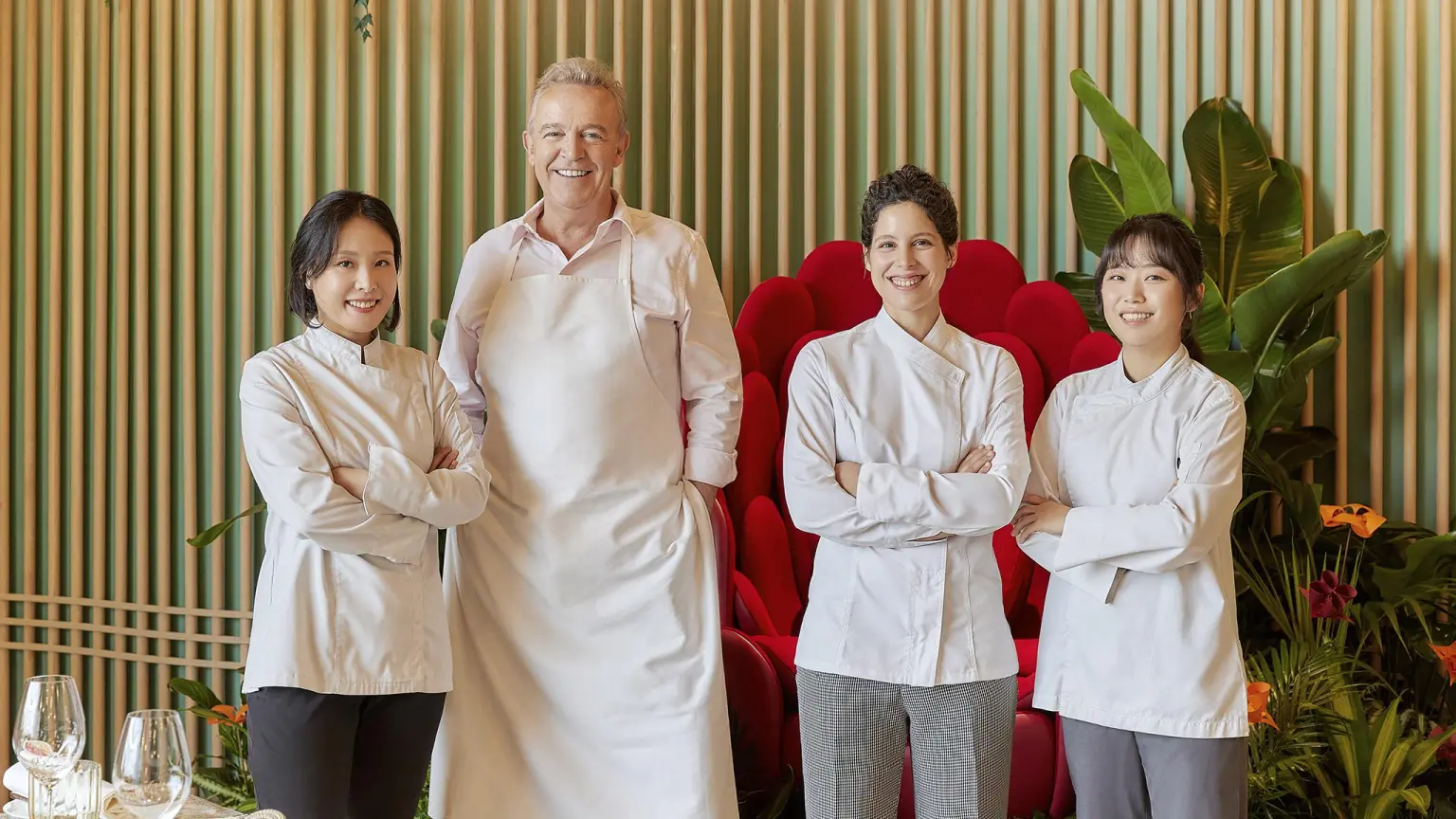 Alain Passard y su equipo