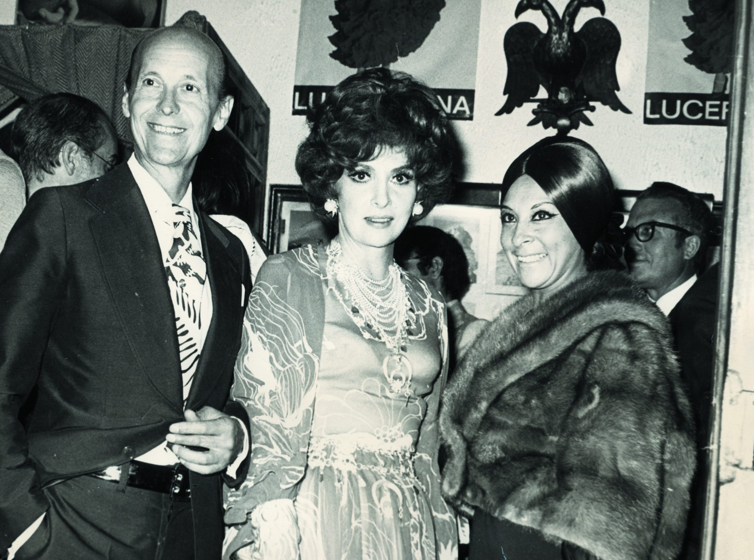 Con Gina Lollobrigida