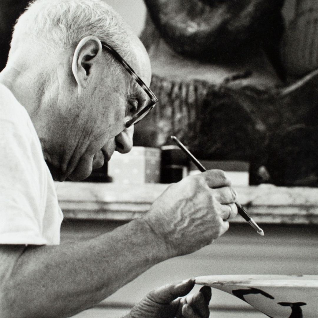 Picasso en su estudio