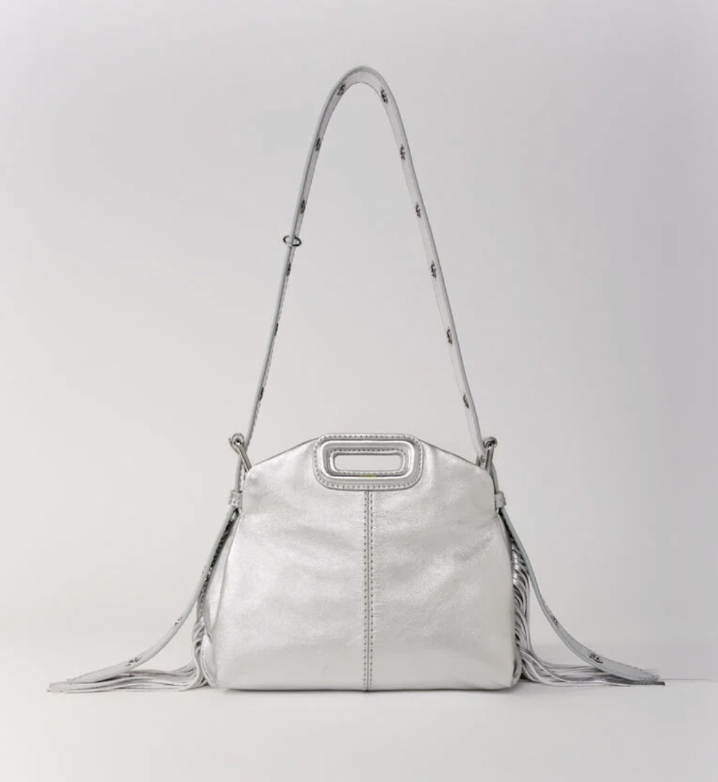 Bolso plateado de Maje