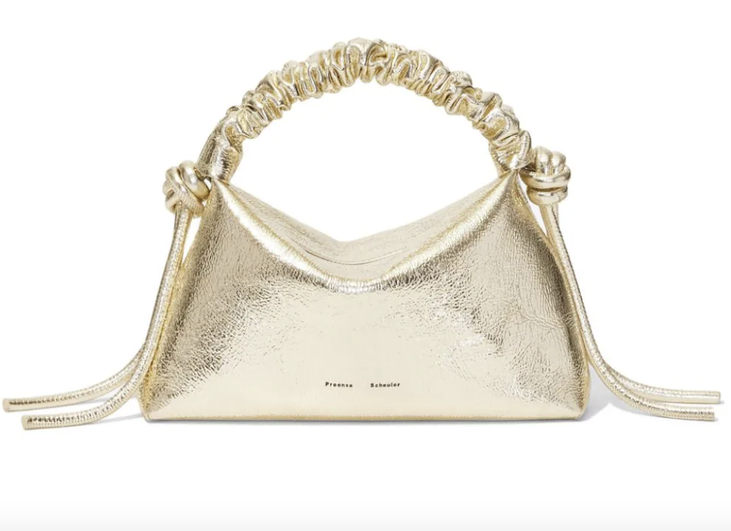 Bolso dorado de Proenza Schouler