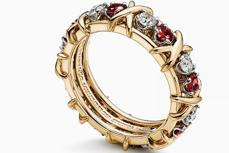 Joyas oro y rojo