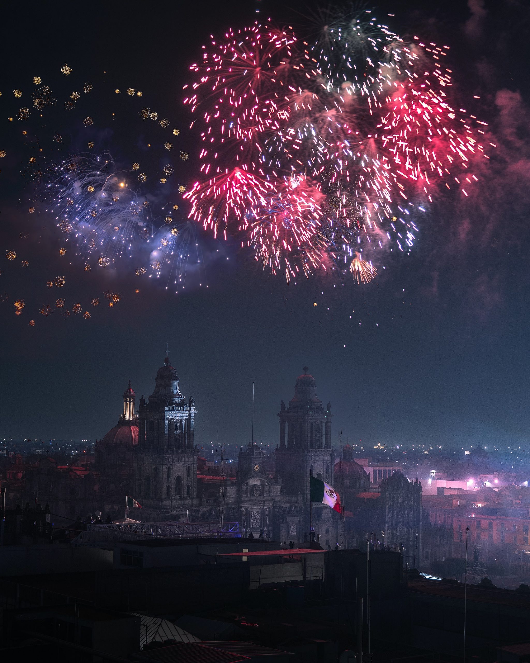 Fuegos artificiales en M&eacute;xico
