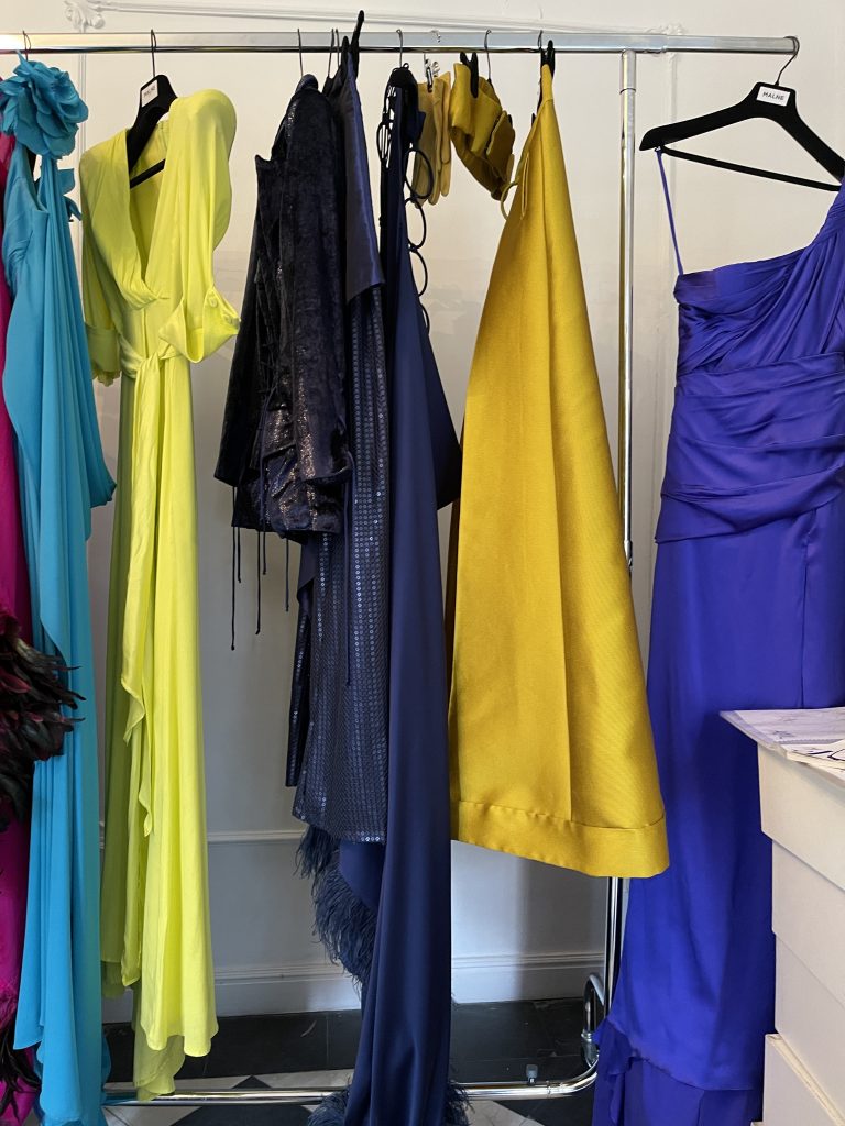 Ropa de fiesta dise&ntilde;ada por Malne