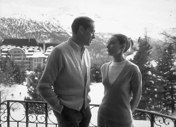Mel Ferrer y Audrey Hepburn en Suvretta House