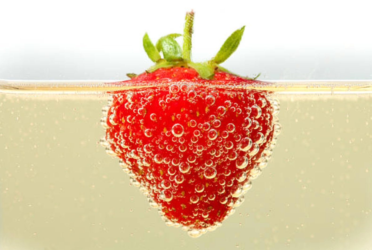 Fresa en champagne 