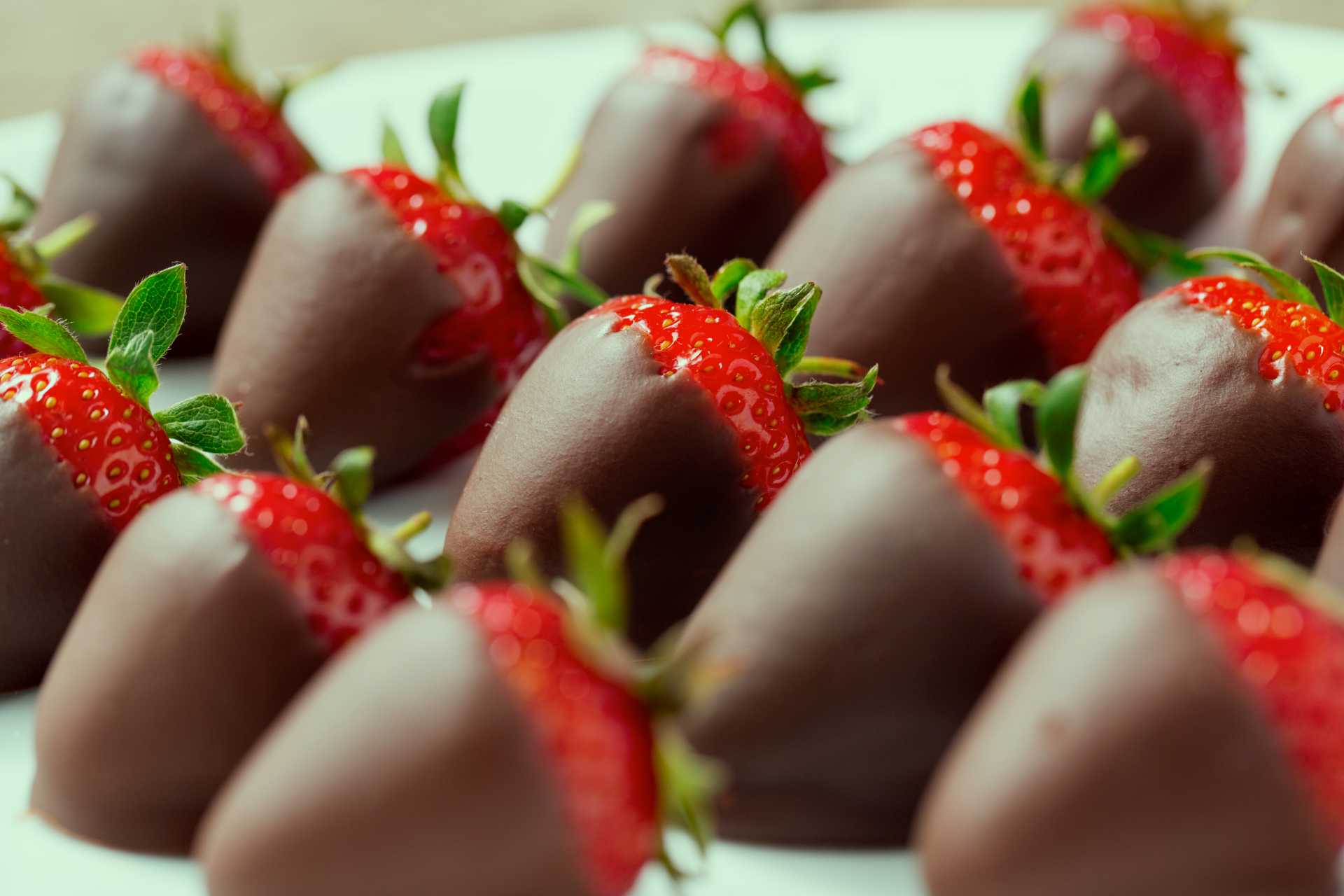 Fresas bañadas en chocolate