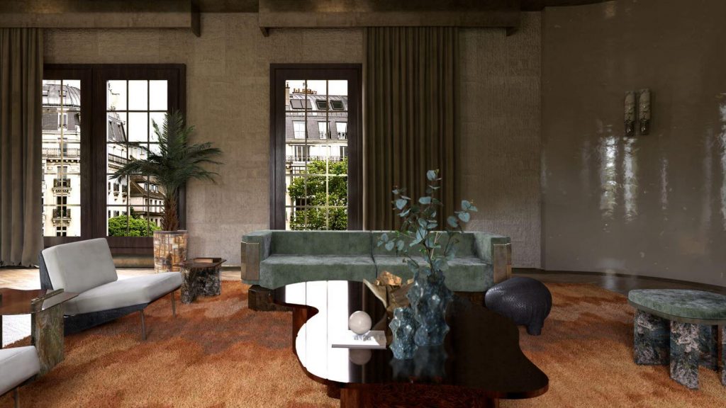 Interior de una apartamento de dise&ntilde;o en Par&iacute;s