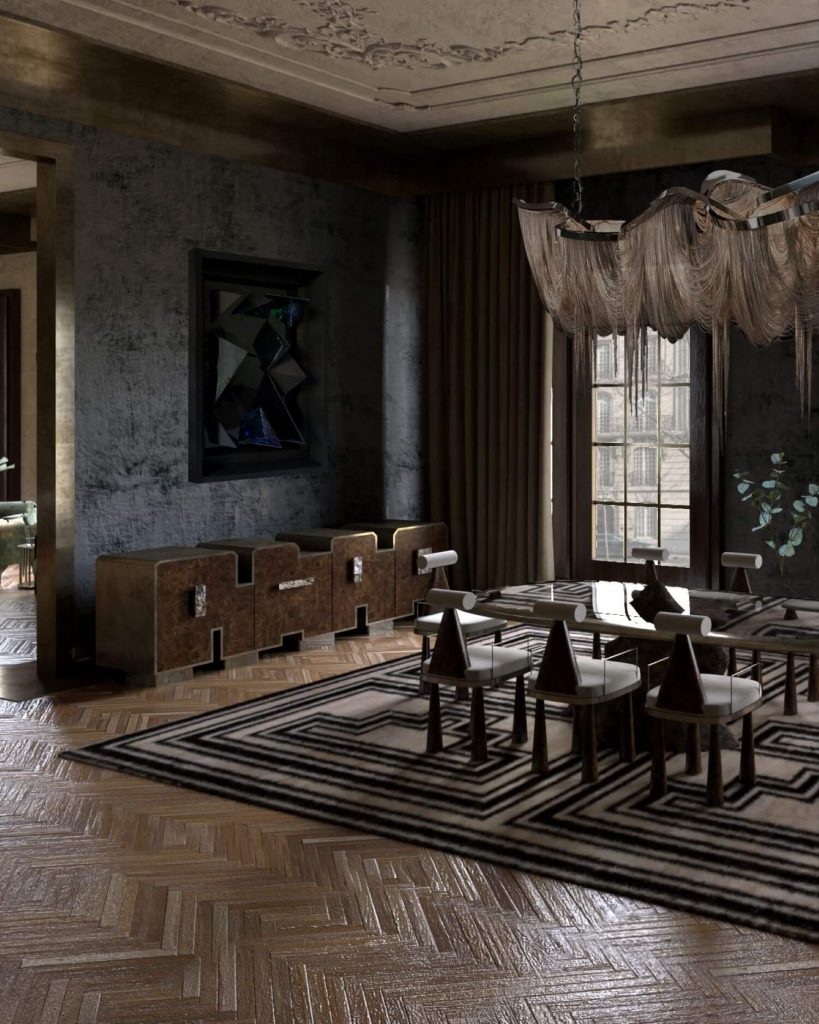 Interior de una apartamento de dise&ntilde;o en Par&iacute;s