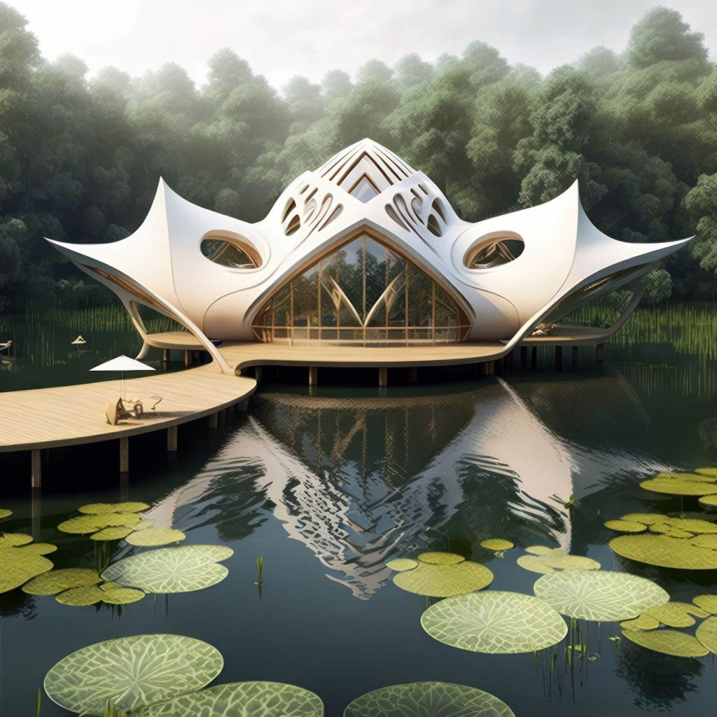 Unas cañas futuristas entre juncos en Bali