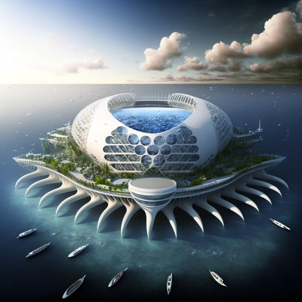 Proyecto de estadio flotante