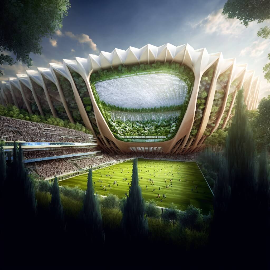 Interior de uno de os estadios Oceaniums