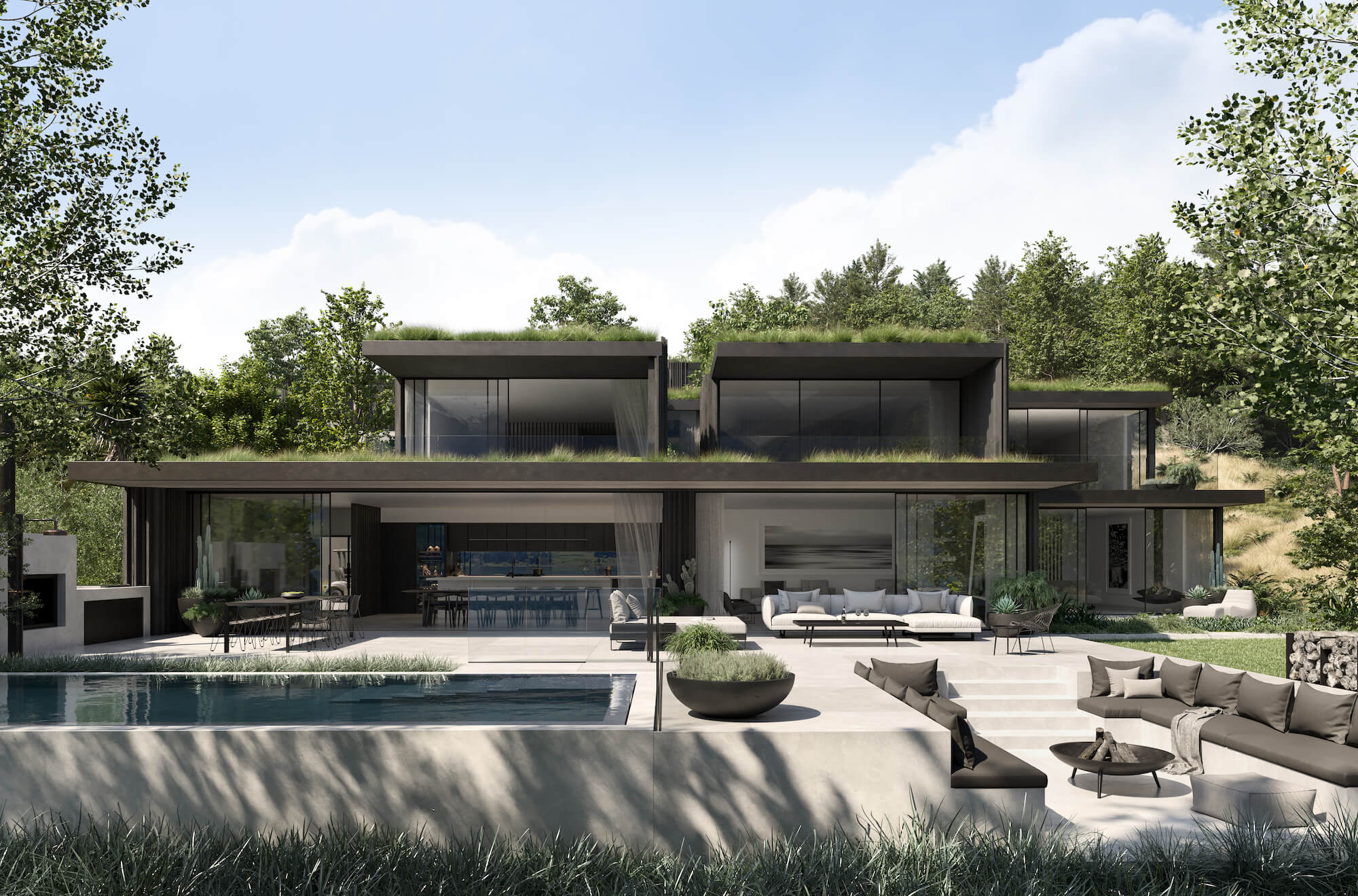 villa de lujo sostenible