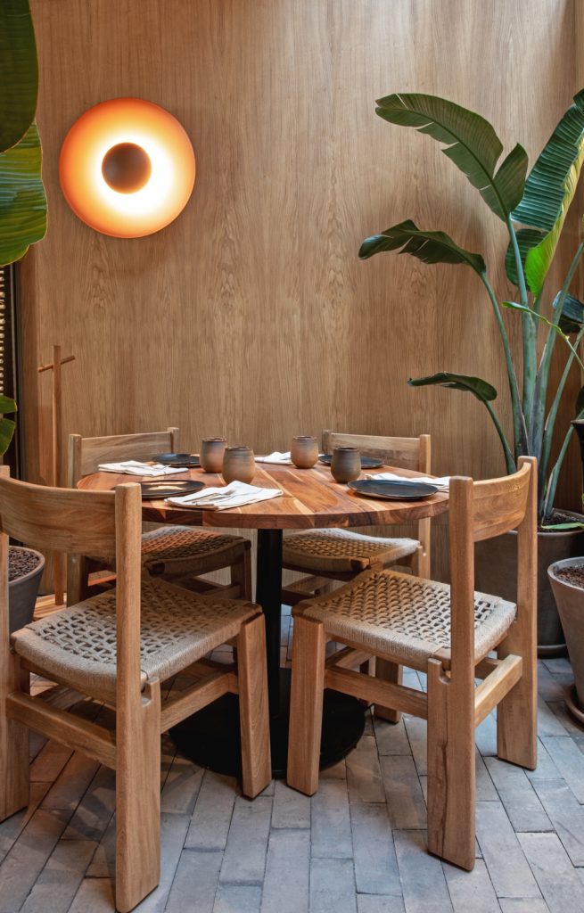 Una mesa en el restaurante mexicano Ticu&iacute;