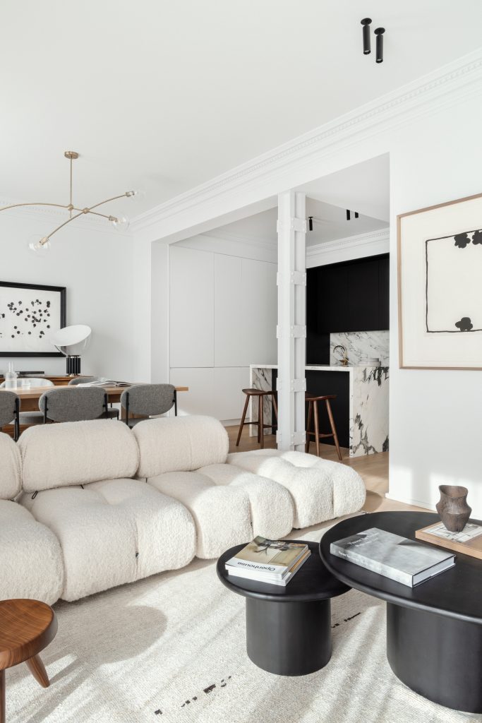 Sal&oacute;n de una vivienda dise&ntilde;ada por Lourdes Mart&iacute;nez Nieto