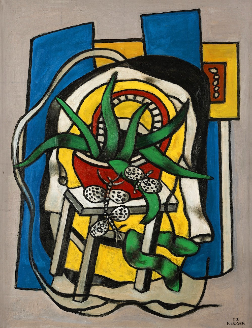 'Bodegón con tres mariposas', Fernand Leger