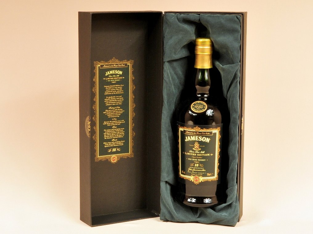 Whiskey Jameson 15 A&ntilde;os Pure Pot Still Millenium Limited Edition