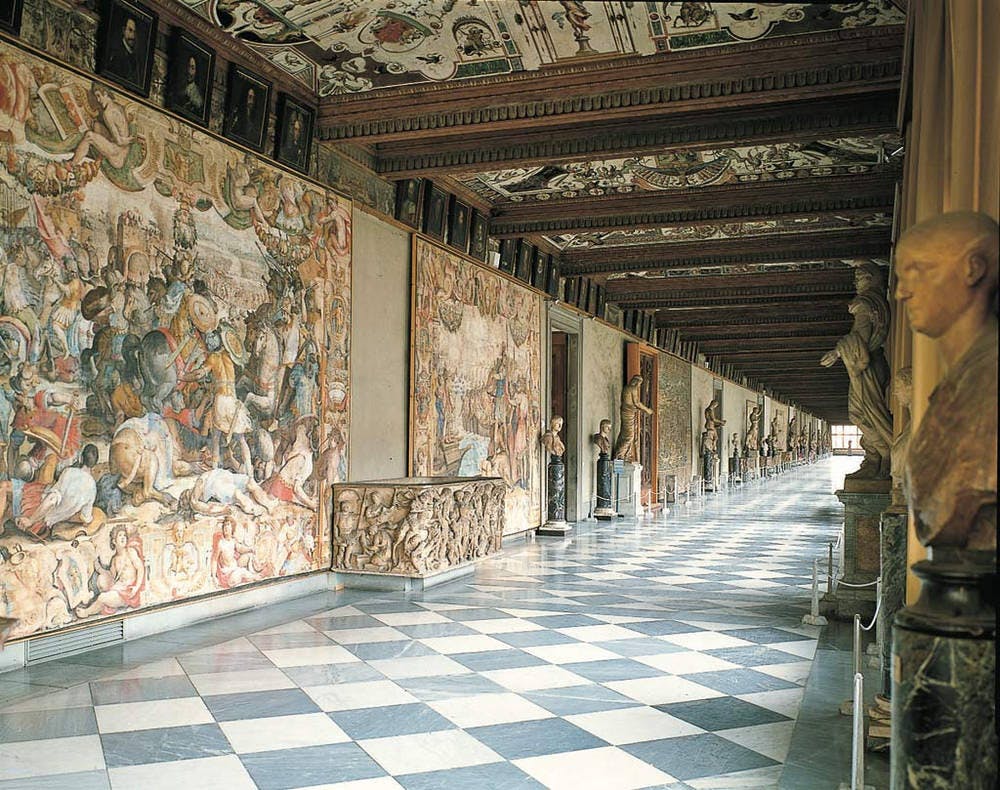 Galer&iacute;a de los Uffizi, Florencia, Italia