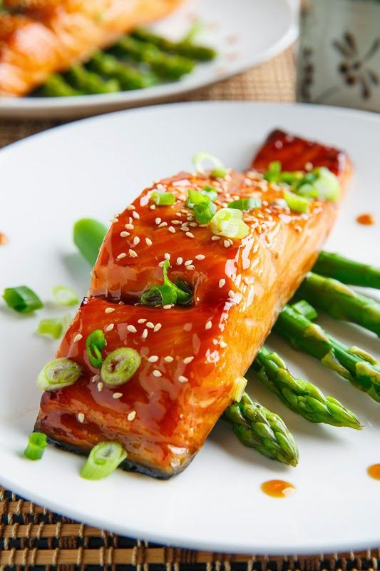 Salmón teriyaki
