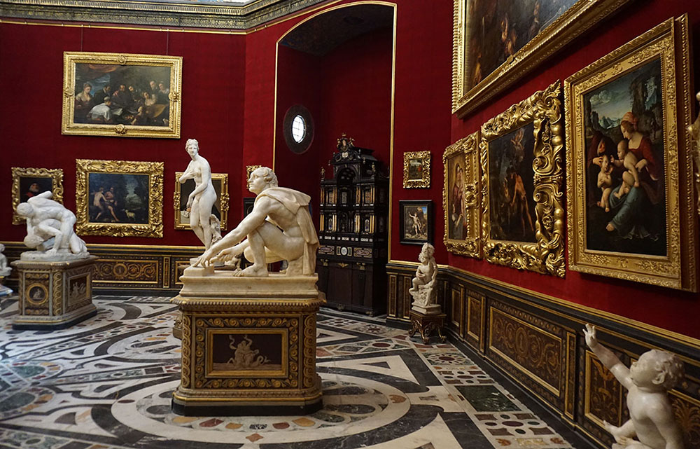 Galer&iacute;a de los Uffizi, Florencia, Italia